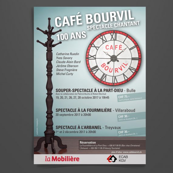café Bourvil affiche